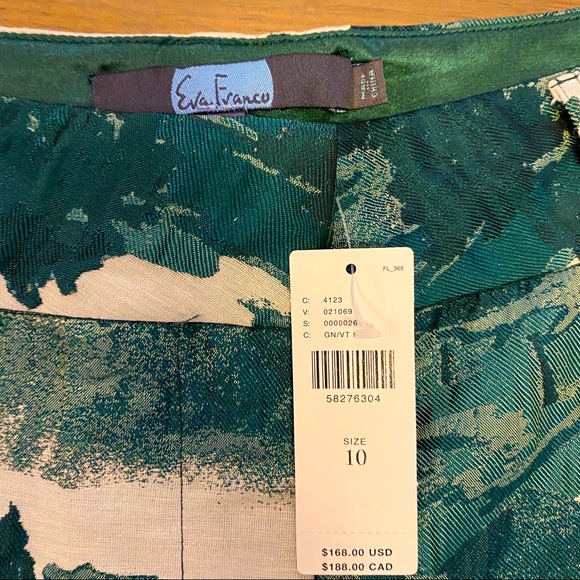 Anthro Eva Franco Landscape Jacquard Slim Pant NWT - Picture 6 of 10